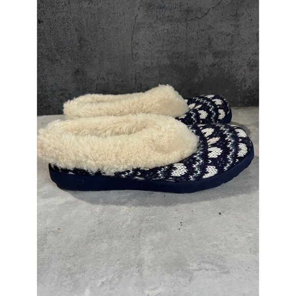 Women’s Ugg blue heart slip Ons shearling fur Lined Clogs size 6 - Picture 9 of 16